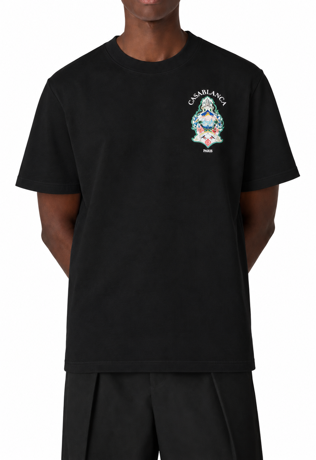 Casablanca Hotel Emblem T-shirt Black