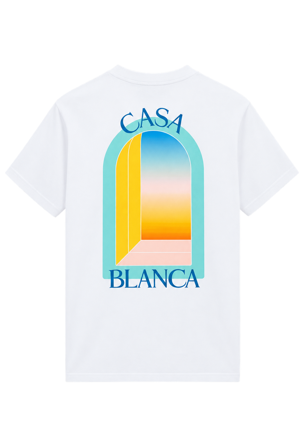 T-shirt Casablanca L'Arche Colorée Blanc — vue 2