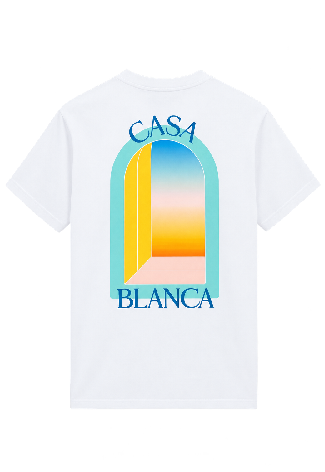 T-shirt Casablanca L'Arche Colorée Blanc — vue 2