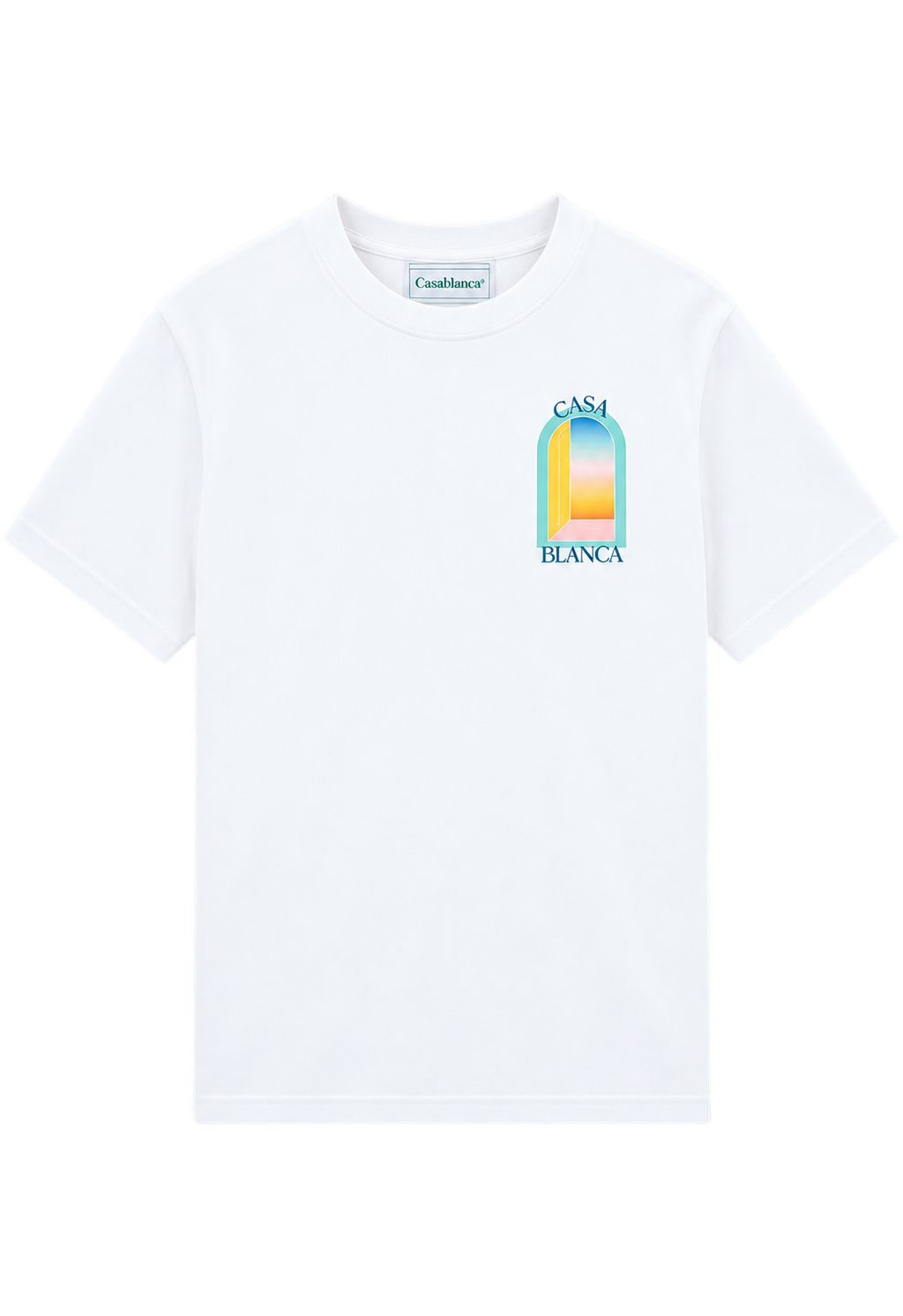 T-shirt Casablanca L'Arche Colorée Blanc