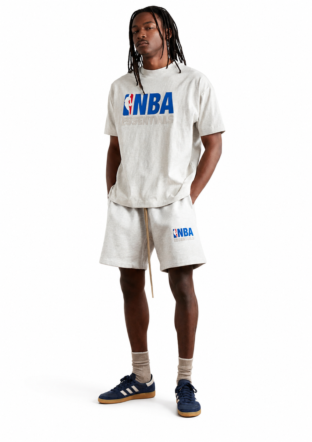 Fear Of God Essentials NBA Tee Light Heather — vue 4