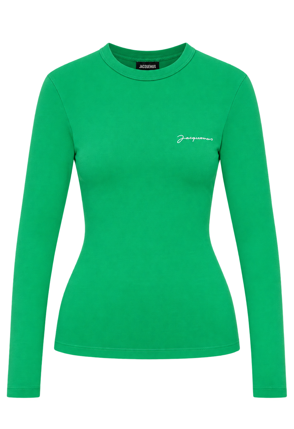 Le t-shirt Brodé Manche Longue Green Jacquemus