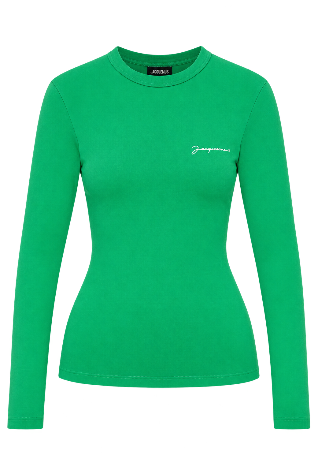 Le t-shirt Brodé Manche Longue Green Jacquemus