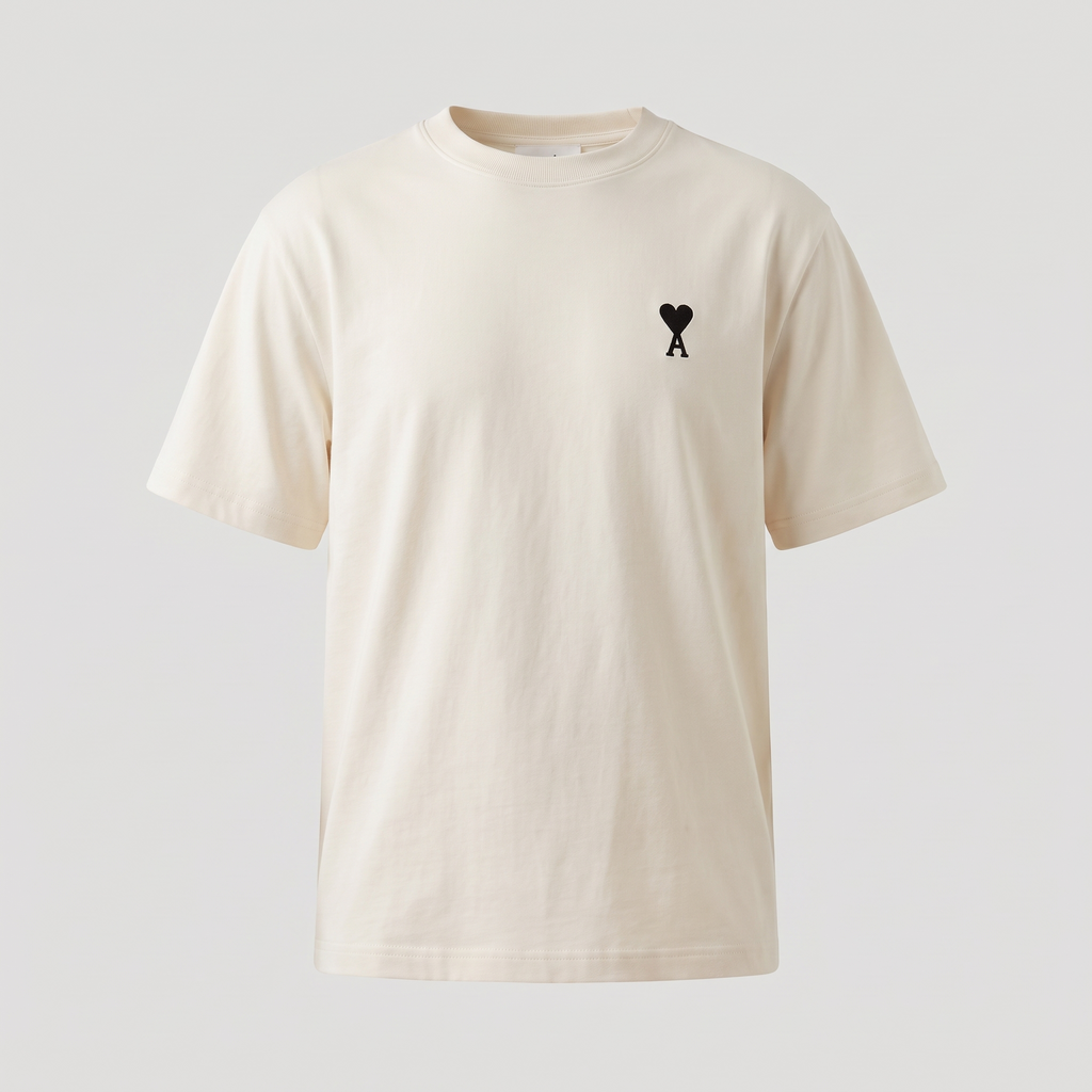 T-shirt Creme Ami de Coeur Place des Victoires – face