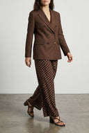 Pantalon Soie Marron
