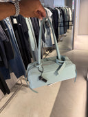 Sac Carrie Bowling S en cuir grainé vert minéral