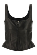 Top Cuir Noir
