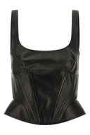 Top Cuir Noir