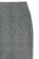 Jupe Soie Gris