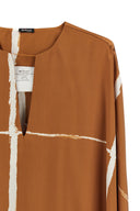 Chemise Satin Marron