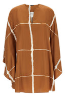 Chemise Satin Marron