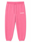 Pantalon de jogging à logo imprimé rose