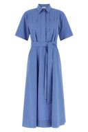 Robe Coton Bleu Clair