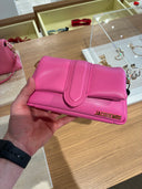 Sac épaule Le Petit Bambimou en cuir rose bonbon