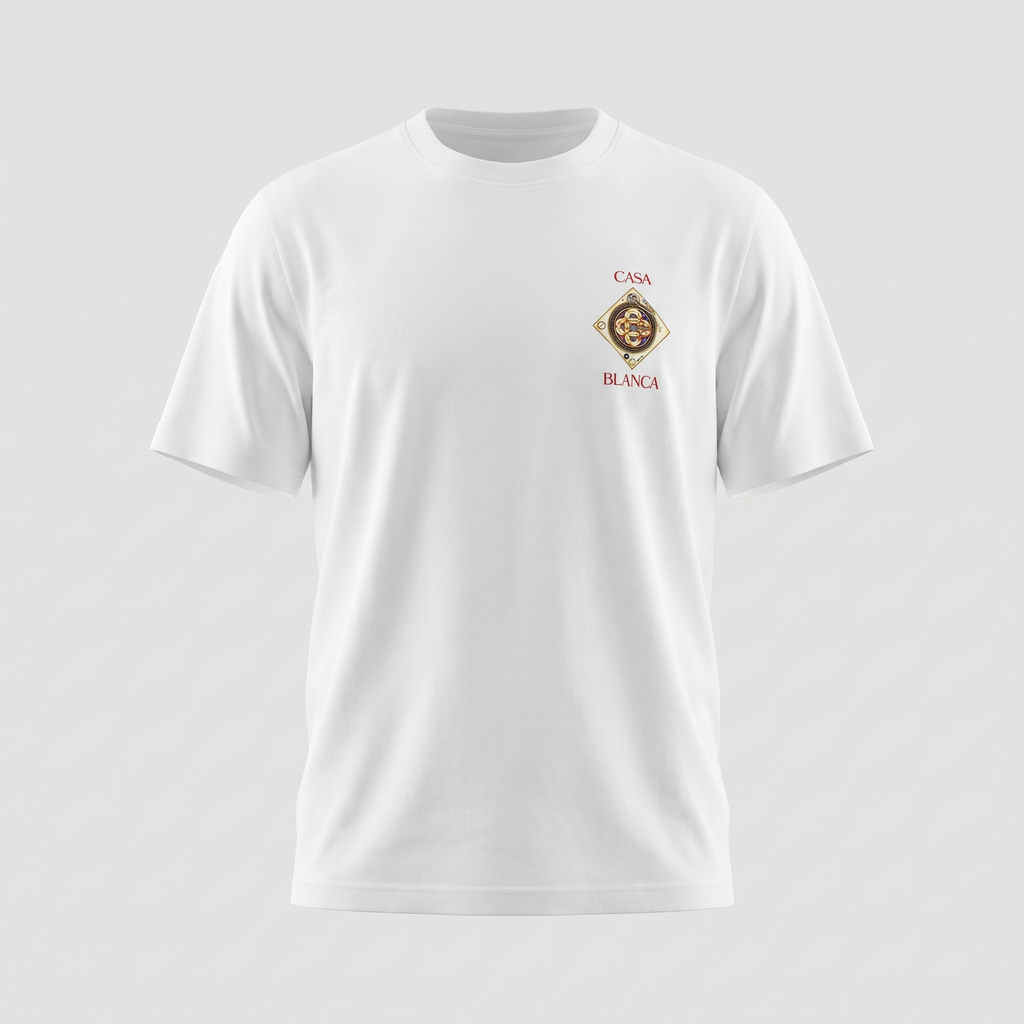 T-shirt Casablanca Plafond Orne de Musique White – face