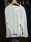 T-shirt manches longues minimaliste avec finitions Check