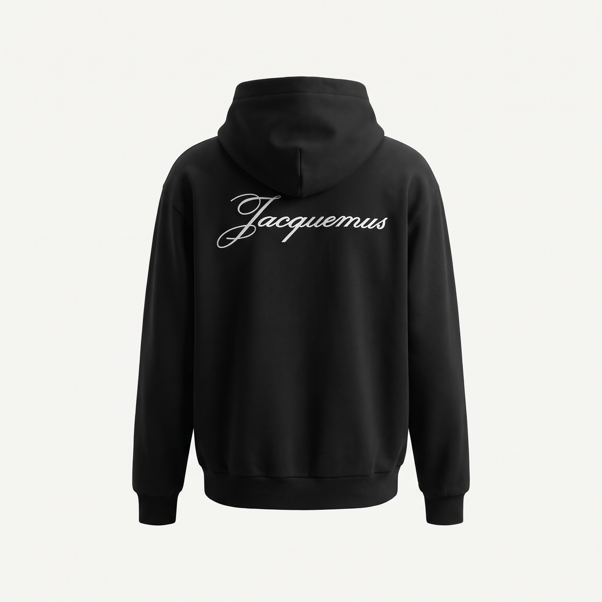 Le Hoodie Logo Jacquemus Noir – dos