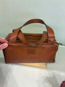 Sac bowling en cuir cognac