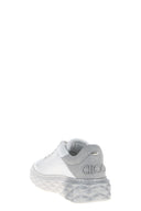 Sneakers Cuir Argenté