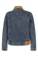 Veste Cuir Bleu