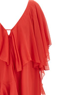 Robe Soie Rouge