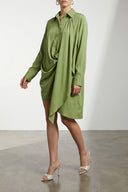 Chemise Satin Vert
