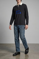 Pantalon Cuir Bleu