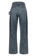 Pantalon Cuir Bleu