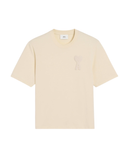 T-Shirt Beige Patch Ami de Coeur Beige En Coton