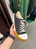 Sneakers basses en denim brut à semelle signature