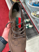 Chaussures derby chunky monogrammées marron