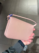 Sac bandoulière House Check rose poudré
