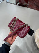 Mini sac GG Marmont matelassé rouge Rosso Ancora