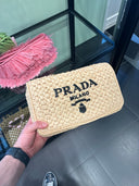 Sac à rabat en raphia crochet naturel à chaîne