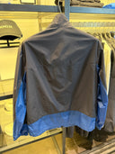 Veste coupe-vent légère bicolore noir et bleu