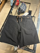 Short casual léger à cordon check signature noir