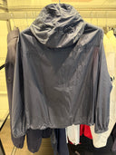 Veste technique légère à capuche noir anthracite