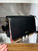 Sac bandoulière House Check noir