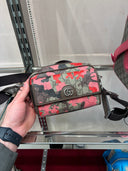 Sac bandoulière monogrammé camouflage rose