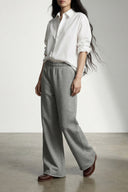 Pantalon Coton Gris