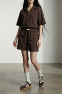 Chemise Coton Marron