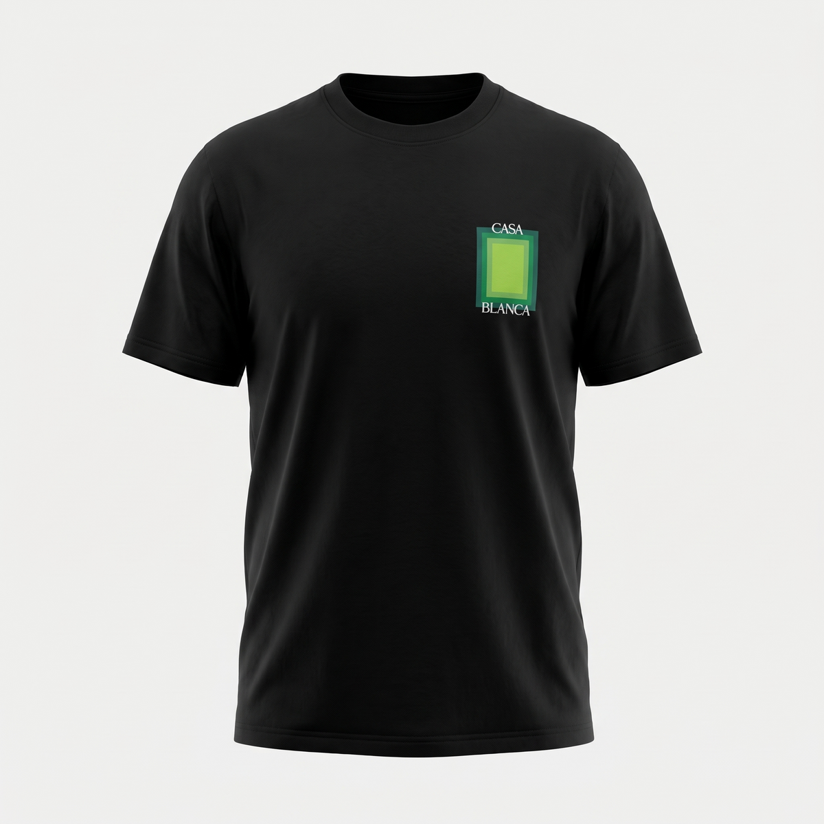T-shirt Casablanca Gradient Green – face