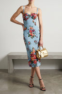 Robe Satin Multicolore