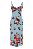 Robe Satin Multicolore