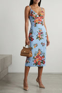 Robe Satin Multicolore