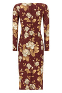 Robe Satin Multicolore