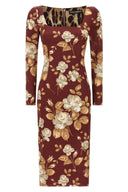 Robe Satin Multicolore