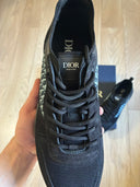 Sneakers B25 Runner Suède Dior en toile oblique et daim noir