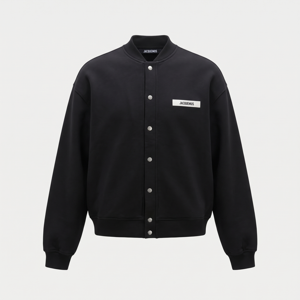 Le Cardigan Gros Grain Jacquemus Black – face