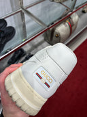 Sneakers Re-Web en cuir blanc cassé